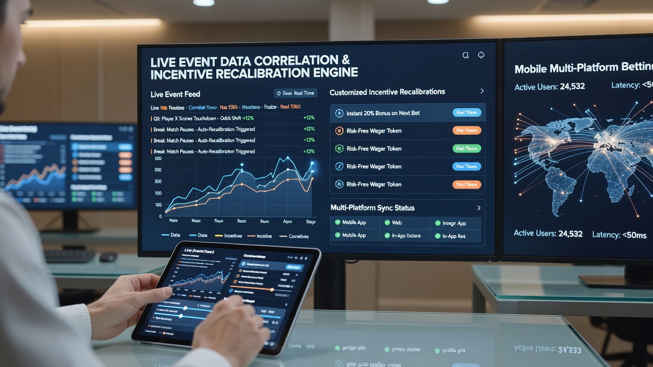 Diagramm zur Anpassung von Incentive-Pfaden basierend auf Live-Daten in Wett-Ökosystemen