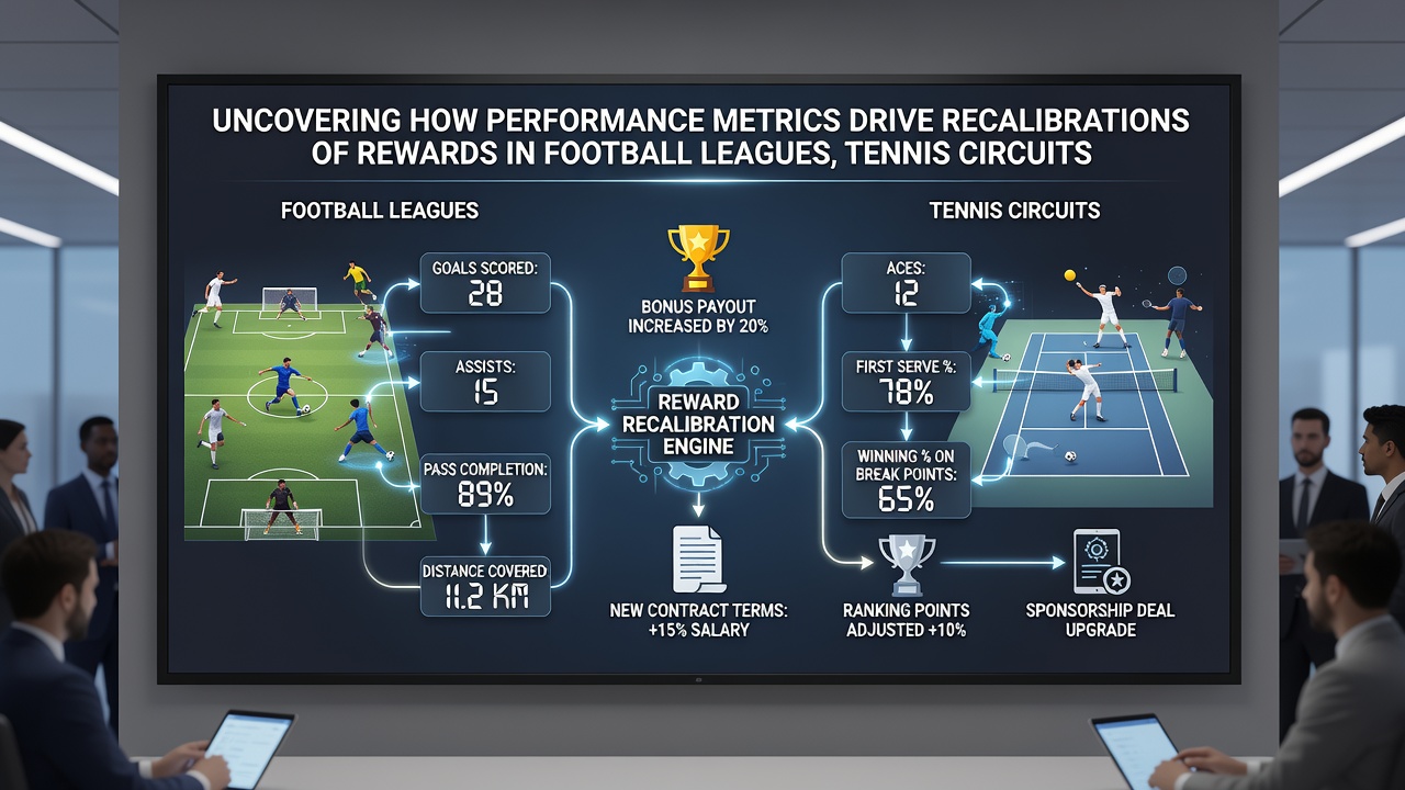 Analyse von Performance-Metriken und deren Einfluss auf Belohnungen in vernetzten Sport- und Gaming-Systemen